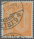 Deutsches Reich - Dienstmarken: 1921, Dienstmarke 10 Pfg. Dunkelorange Mit Teilstempeln Von "DRESDEN - Servizio