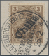 Deutsche Post In China: 1901, 3 Pfg. Germania "REICHSPOST" Dunkelockerbraun Mit Handstempelaufdruck - China (kantoren)