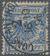 Deutsche Post In Der Türkei - Mitläufer: 1889/1894, 20 Pf Krone/Adler Blau Sauber Gestempelt Constan - Turkse Rijk (kantoren)