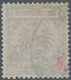 Deutsche Post In Der Türkei: 1889, Freimarke 2½ PIA Auf 50 Pf, Bräunlichkarmin (braunkarmin Quarzend - Turchia (uffici)