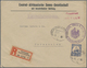 Deutsch-Ostafrika: 1916, Voraus Frankierter Umschlag Mit Frankostempel "7 1/2 H" In Rot Mit Zusatzfr - Africa Orientale Tedesca