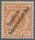 Deutsch-Südwestafrika: 1899, 25 Pfg. Dunkelorange Mit Aufdruck "Deutsch-Südwestafrika Ungebraucht. L - Duits-Zuidwest-Afrika