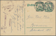 Deutsche Kolonien - Kamerun - Besonderheiten: 1915 (3.9.), Violetter Gummi-Typensatz-Stempel "Censie - Kameroen