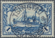 Deutsche Kolonien - Kiautschou: 1906, 1 Dollar Kaiseryacht Querformat, Friedensdruck, 26:17 Zähnungs - Kiautchou