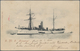 Deutsche Kolonien - Marshall-Inseln: 1900, Extrem Seltene Postkarte Frankiert Mit Der Senkrecht Halb - Marshall-Inseln