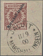 Deutsche Kolonien - Marshall-Inseln: 1899, 50 Pf. Krone/Adler Rötlichbraun Mit Diagonalen Aufdruck " - Marshalleilanden