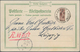 Deutsche Kolonien - Marshall-Inseln: 1900, Extrem Seltene Postkarte Frankiert Mit Der Senkrecht Halb - Isole Marshall