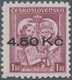 Sudetenland - Niklasdorf: 1938. Sondermarke 1 Kc "Hl. Methodius" Mit Aufdruck "4.50 Kc". Ungebraucht - Sudetenland