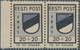 Dt. Besetzung II WK - Estland - Odenpäh (Otepää): 1941, 20+20 Kop. Wappen Mit Plattenfehler I ("T" I - Occupazione 1938 – 45