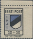 Dt. Besetzung II WK - Estland - Odenpäh (Otepää): 1941, Freimarkenausgabe Wappen, 30+30 Kop. Postfri - Occupazione 1938 – 45