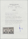 Dt. Besetzung II WK - Laibach: 1945, 50 C Dunkelviolett Freimarke, Waagerechtes Paar, Linke Marke Mi - Bezetting 1938-45