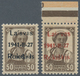 Dt. Besetzung II WK - Litauen - Rakischki (Rokiskis): 1941: Zwei Marken Zu 50 K. Braun Mit Aufdruck - Occupazione 1938 – 45