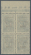Dt. Besetzung II WK - Litauen - Zargrad (Zarasai): 1941 30 K. Blau Im Oberrand-4er-Block, Felder 7-8 - Bezetting 1938-45