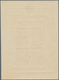 Dt. Besetzung II WK - Russland - Pleskau (Pskow): 1942, Rotes Kreuz-Block Auf Weißem Papier Im Forma - Occupazione 1938 – 45