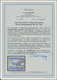 Feldpostmarken: 1944, Luftfeldpost-Zulassungsmarke (Mi. 1A) Mit Kopfstehendem, Geteilten Lokalaufdru - Altri & Non Classificati