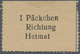 Feldpostmarken: 1943. KRIM. Feldpostpäckchen-Zulassungsmarke In Type II, O.G. (Mi. 1.650,- Euro) - Altri & Non Classificati