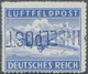 Feldpost 2. Weltkrieg: 1945, Feldpost Zulassungsmarke "INSELPOST" Postfrisch, Durchstochen Mit Kopfs - Altri & Non Classificati