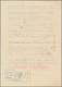 KZ-Post: 1937 (12.9.), Seltener Briefbogen (roter Vordruck Mit Auszug Aus Der Lagerordnung) "Konzent - Lettres & Documents