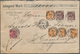 Deutsches Reich - Krone / Adler: 1895, Krone/Adler 10 Pfg. Karmin, 25 Pfg. Orange (4) Und 50 Pfg. Br - Ongebruikt