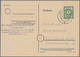 Sowjetische Zone - Ost-Sachsen: 1945/1946, Ziffern 5 Pfg. Grün, Zwei Portogerechte Ortskarten: Einze - Andere & Zonder Classificatie