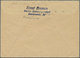 Berlin: 1948, 1 Mark Schwarzaufdruck (unten Einige Minim Verkürzte Zähnchen, Belanglos) Als Portoger - Storia Postale