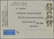 Berlin: 1949, 50 Pfg. Stephan Im Senkrechten 3er-Streifen (obere Marke Kl. Knitter) Als Portogerecht - Storia Postale