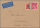 Berlin: 1951, 20 Pfg. Währungsgeschädigte Zusammen Mit 5 Pfg. Grünaufdruck Als Portogerechte Frankat - Storia Postale
