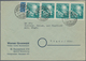 Bundesrepublik Deutschland: 1949, 10 Pfg. Bundestag, Einzelwert Und Waagerechter 3er-Streifen Als Po - Brieven En Documenten