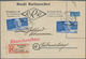 Bundesrepublik Deutschland: 1950, 30 Pfg. Stephan, Zwei Werte Als Portogerechte Mehrfachfrankatur Au - Storia Postale