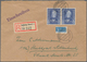 Bundesrepublik Deutschland: 1950, 30 Pfg. Wohlfahrt 1949 Im Waagerechten Paar Als Portogerechte Mehr - Brieven En Documenten