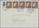 Bundesrepublik Deutschland: 1952, 4 Pfg. Wohlfahrt 1951, Waagerechter 3er-Streifen Und Paar Als Port - Storia Postale