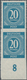 Alliierte Besetzung - Gemeinschaftsausgaben: 1946, Ziffern 20 Pf. Cyanblau Im Senkrechten Paar, Dabe - Andere & Zonder Classificatie