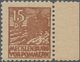 Sowjetische Zone - Mecklenburg-Vorpommern: 1946, Abschiedsserie 15 Pfg. Auf Grauem Z-Papier, Rechtes - Andere & Zonder Classificatie