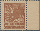 Sowjetische Zone - Mecklenburg-Vorpommern: 1946, Abschiedsserie 15 Pfg. Auf Grauem Z-Papier, Rechtes - Altri & Non Classificati