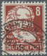 DDR: 1952/1953, 8 Pfg. "Köpfe II" Auf Gewöhnlichem Papier Mit Wasserzeichen DDR Posthorn Senkrecht I - Brieven En Documenten