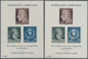 DDR: 1955, Blockausgabe 150. Todestag Schiller, Vier Postfrische Exemplare Mit Plattenfehlern II, IV - Storia Postale