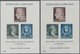 Delcampe - DDR: 1955, Blockausgabe 150. Todestag Schiller, Vier Postfrische Exemplare Mit Plattenfehlern II, IV - Storia Postale