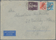 Berlin: 1949: IAS-Luftpostbrief Bis 20g Übersee DM 2,50 Mit 20 + 30 Pf. Rotaufdruck, Dazu 2.- DM Ste - Storia Postale