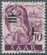 Saarland (1947/56): 1947, Freimarke 1 F Auf 10 Pfg. Mit Kopfstehendem Aufdruck, Zentrisch Klar Entwe - Storia Postale