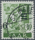 Saarland (1947/56): 1947, Freimarke 9 F Auf 30 Pfg. Mit Kopfstehendem Aufdruck, Entwertet "ST. INGBE - Briefe U. Dokumente