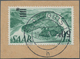 Saarland (1947/56): 1947, Freimarke 50 F Auf 1 SM Mit Kopfstehendem Aufdruck, Zentrisch Klar Entwert - Briefe U. Dokumente