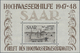 Saarland (1947/56): 1948, Hochwasser-Blockpaar Postfrisch, Unsigniert (Block 1 In Type III, Früher A - Cartas & Documentos