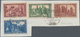 Saarland (1947/56): 1950. Markenlot Gestempelt: Europarat 25Fr Und 200Fr, Volkshilfe 12Fr Bis 50Fr ( - Storia Postale