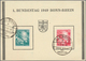 Bundesrepublik Deutschland: 1949, 10 Und 20 Pf Bundestag Auf FDC-Karte Incl. PLATTENFEHLER Bei Der 2 - Brieven En Documenten