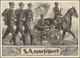 Ansichtskarten: Propaganda: 1935 Ca., "SA Marschiert", Großformatige Propagandakarte Mit Abbildung S - Partiti Politici & Elezioni
