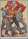 Ansichtskarten: Propaganda: 1938. Scarce Card: Worker / Tyrolian / SA Mann Marching Side By Side, Fr - Partiti Politici & Elezioni