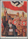 Ansichtskarten: Propaganda: 1938 Propaganda Card With SA And Patriotic Farmer For The 1938 Nürnberg - Politieke Partijen & Verkiezingen