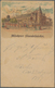 Ansichtskarten: Vorläufer: 1886, MÜNCHEN Löwenbräukeller Mit Pferdestraßenbahn, Kolorierte Vorläufer - Zonder Classificatie