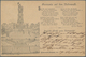 Ansichtskarten: Vorläufer: 1886, NIEDERWALD-DENKMAL, Vorläuferkarte 5 Pf. Lila Mit K1 RÜDESHEIM / 29 - Zonder Classificatie