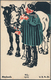 Delcampe - Ansichtskarten: Bayern: MÜNCHEN, 3 Künstlerkarten Bauernkirta 1905 (2 Karten) Und 1912, Alle Ungebra - Altri & Non Classificati